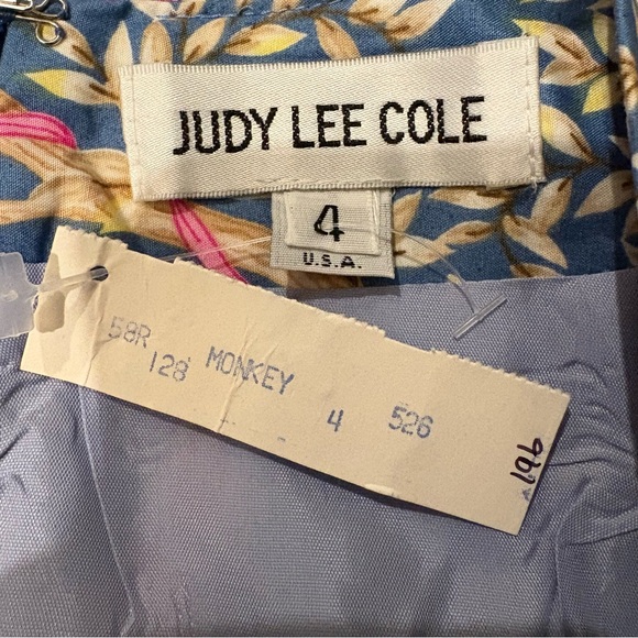NWT, Rare/Unique Vintage Judy Lee Cole Swinging Monkey Pencil Skirt, Sz 4 - Picture 11 of 12